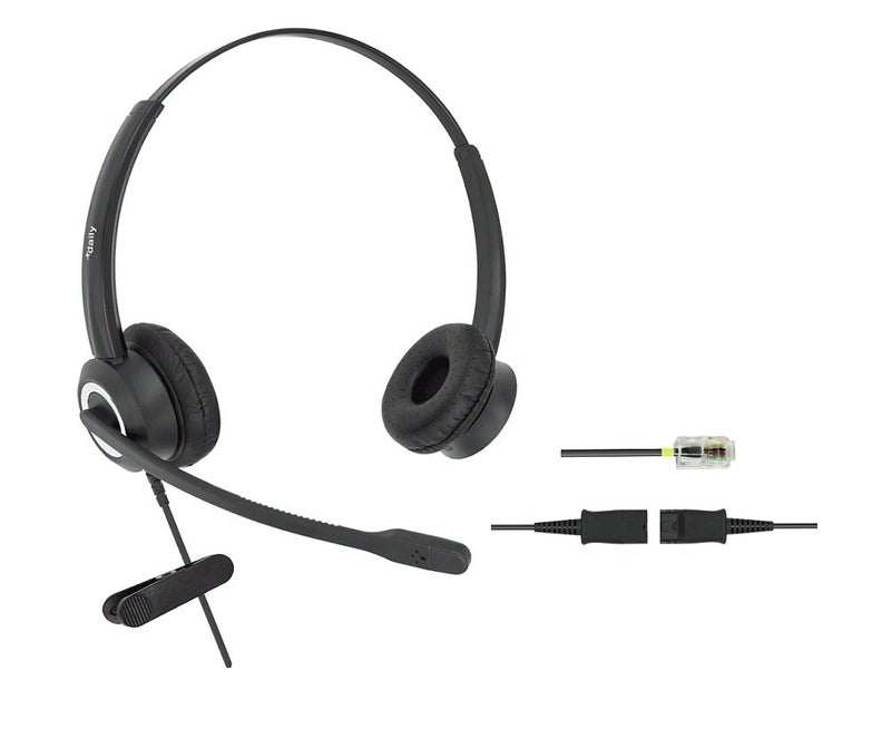 daily headset RJ9 Cisco Wired Office Phone Headset HD Voice for Cisco Phones 6851 6861 7945g 7962g 8811 8841 8845 8851 8861 8961 9951 Series Model,Plus 3.5mm Adapter for Smartphone - Image 1